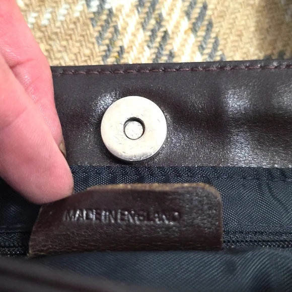Burberry Nova Wool/leather Vintage Tote Bag